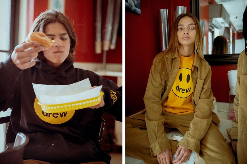 Drew House Lookbook Sweater Black Yellow Jacket Tan
