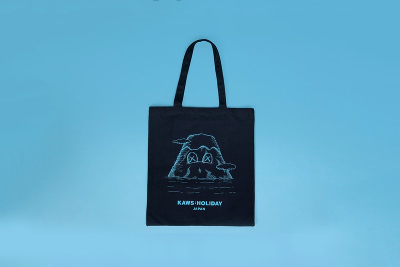 KAWS AllRightsReserved Japan Collection Drop T-shirt Tote Collectibles Pastel Blue Pink Gray Black White Figurines Pin Mugs Cups Plush