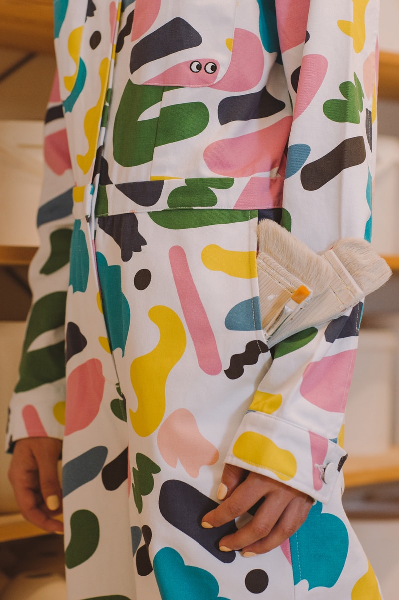 Studio Arhoj x Lazy Oaf Boiler Suit White Pink Green