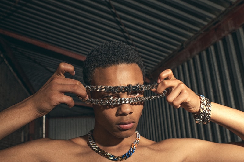 Louis Vuitton Virgil Abloh Spring Summer 2019 Monogram Necklace Bracelet Silver Multicolored