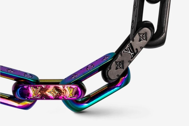 Louis Vuitton Virgil Abloh Spring Summer 2019 Monogram Bracelet Gold Purple Black