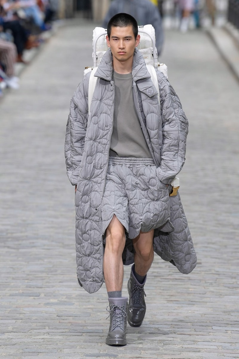 Louis Vuitton Virgil Abloh Spring Summer 2020 Paris Fashion Week Men's Show Collection Jacket Shorts Grey