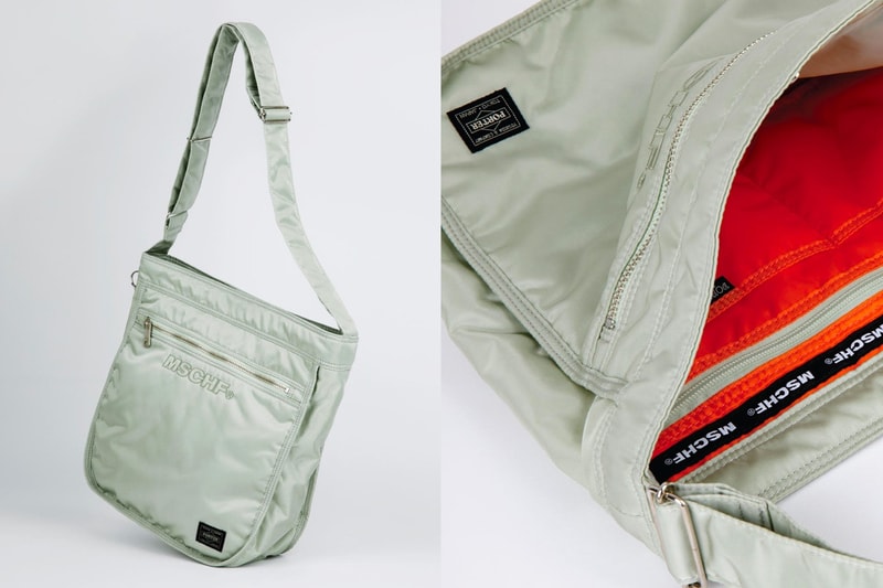 MSCHF Porter Bag Collaboration Collection Release Red Olive Tote Bag Nylon Limited Edition Drop Book Wallet Red Blue 