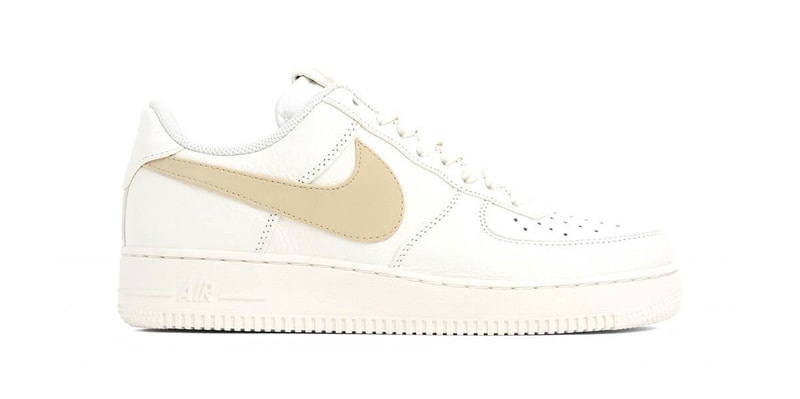 Nike Air Force 1 White Sail/Pale Vanilla Sneaker Shoe Trainer Summer Footwear Classic Silhouette