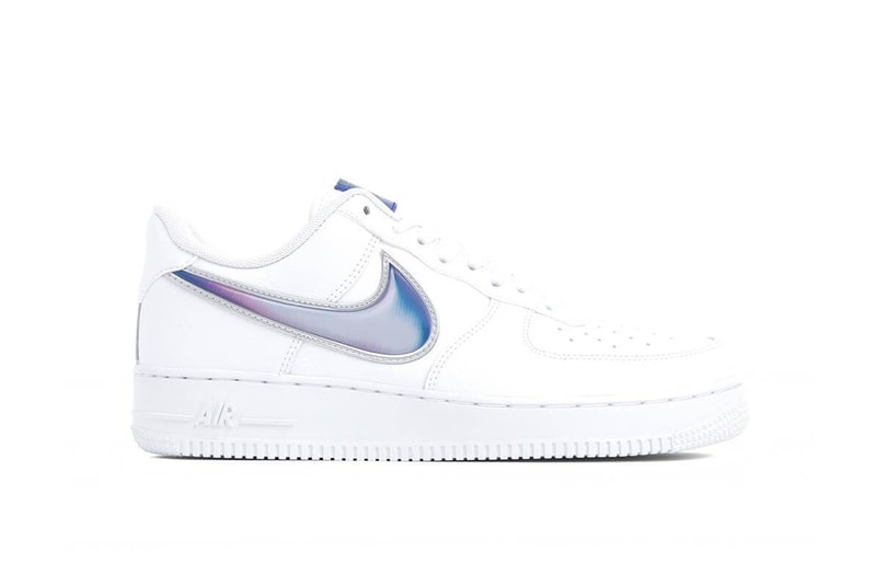 Nike Air Force 1 "Racer Blue"/"Orange Peel" White Sneaker Trainer Shoe Holographic Swoosh Where To Buy Classic Silhouette Signature Summer