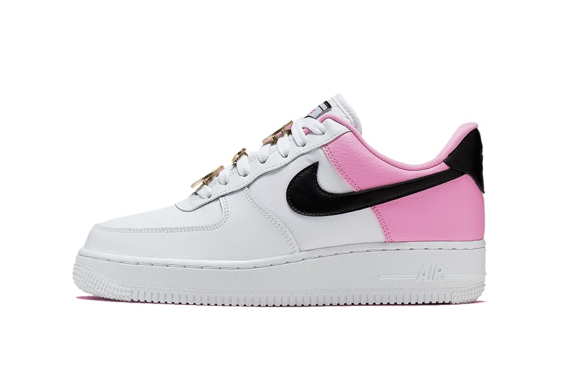 Nike Air Force 1 Sneaker Trainer "China Rose" Lacelocks Pink White Black Swoosh Shoe Footwear Releases Where To Buy Air Force 1 Sneaker