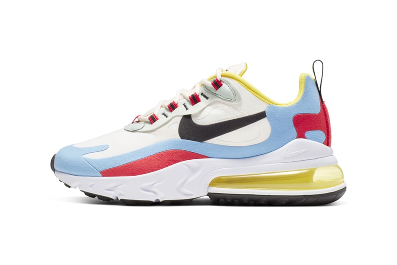 Nike Air Max 270 React White Yellow Magenta Blue