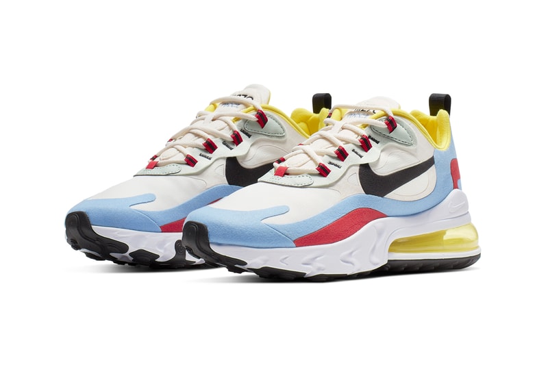 Nike Air Max 270 React White Yellow Magenta Blue