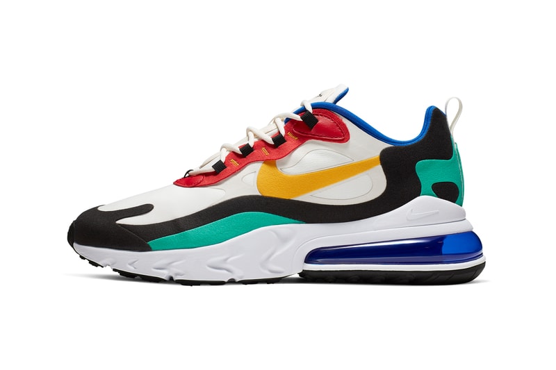 Nike Air Max 270 React White Yellow Black