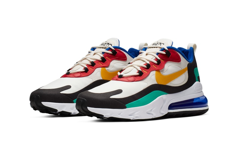 Nike Air Max 270 React White Yellow Black