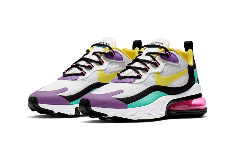 Nike Air Max 270 React White Purple