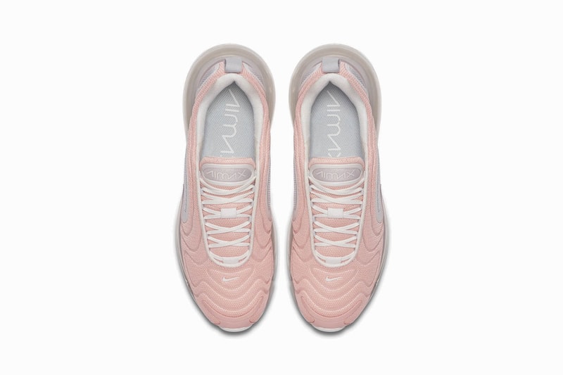 Nike Air Max 720 "Bleached Coral" Pastel Pink Sneaker Trainer Shoe Summer Footwear Release Chunky Platform Futuristic