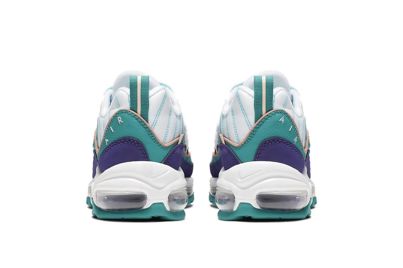 Nike Aix Max 98 "Court Purple/Spirit Teal" Shoe White Turquoise Blue Summer Sneaker Trainer Release