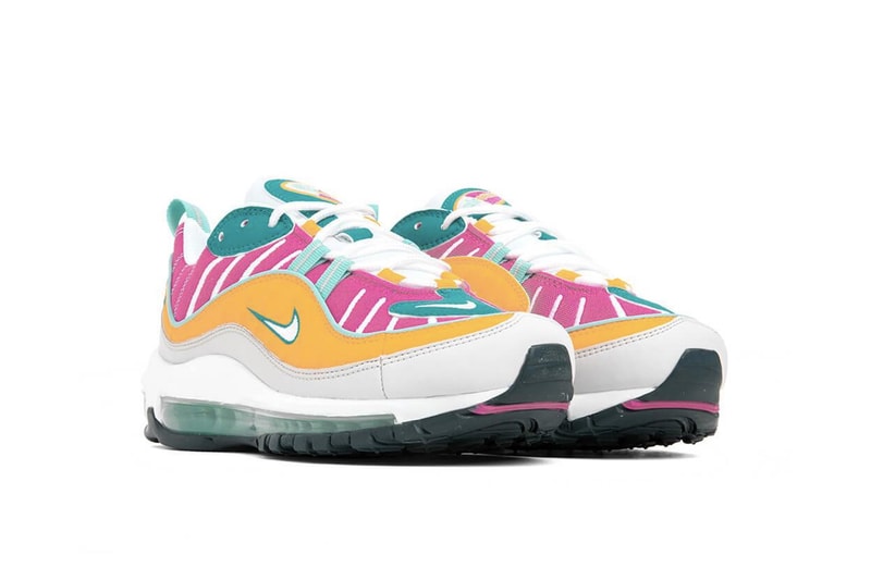 Nike Air Max 98 Spirit Teal Vast Grey Tropical Twist Sneaker Release Summer Shoe Colorful Fun