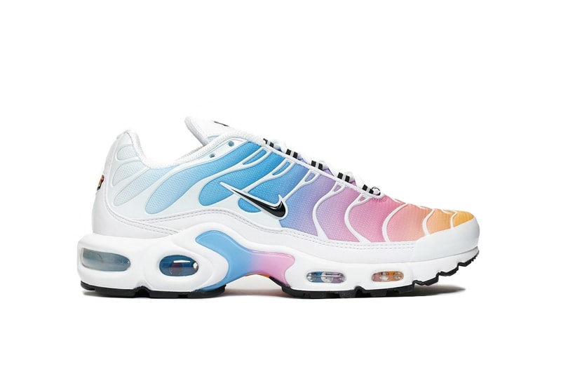 Nike Air Max Plus Pastel Rainbow Gradient TN Pink Blue Yellow White Hue Summer Sneaker Shoe Footwear Trainer 