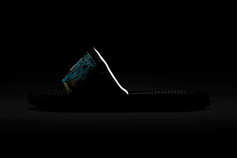 Nike Benassi JDI Fanny Pack Slide Hyper Jade Spirit Teal