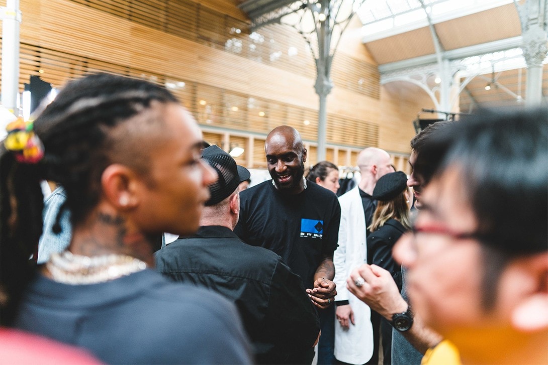 Off-White Virgil Abloh Spring Summer 2020 Paris Fashion Week Show Collection Backstage Gigi Hadid Blazer White Green Blue Red