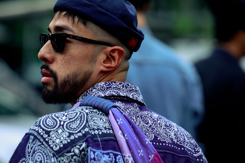 Paris Fashion Week Men's Spring Summer 2020 Street Style Shirt Purple