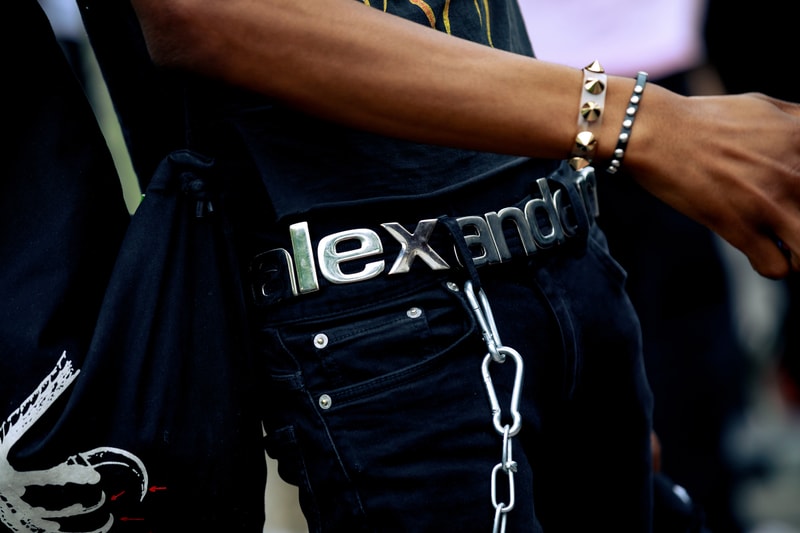 Paris Fashion Week Men's Spring Summer 2020 Street Style Belt Alexander Wang