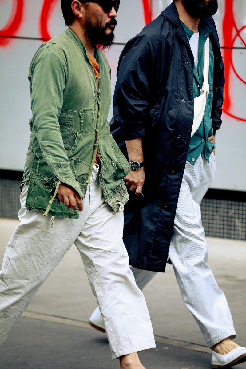 Paris Fashion Week Men's Spring Summer 2020 Street Style Jacket Black Shirt White