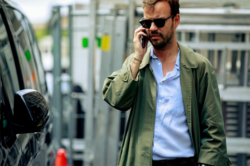 Paris Fashion Week Men's Spring Summer 2020 Street Style Jacket Black Shirt White
