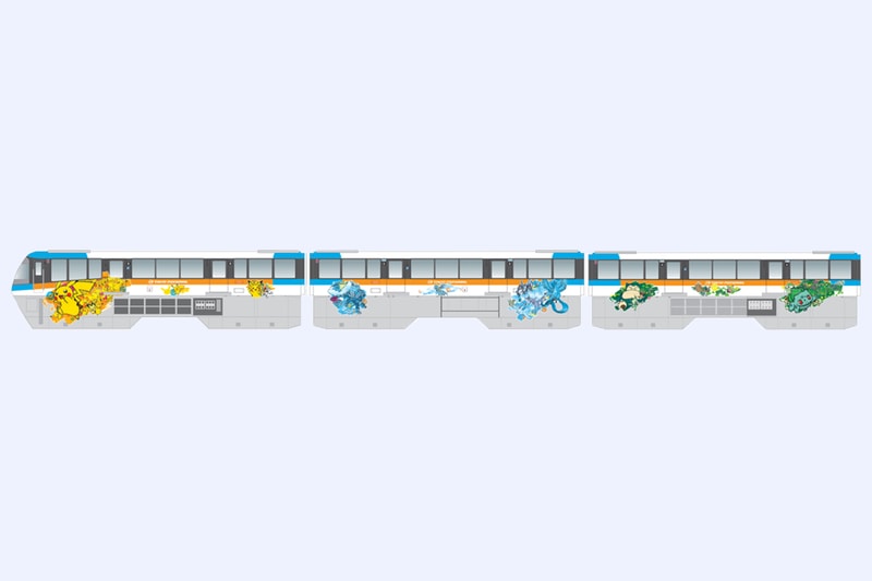 Pokémon Monorail Train Tokyo Haneda Airport Pikachu 