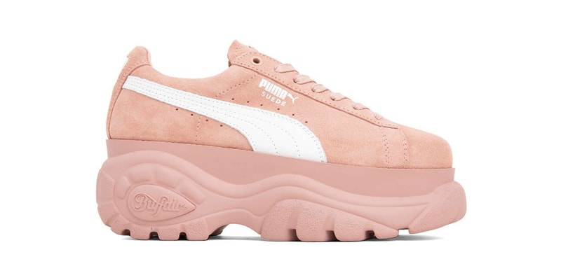 PUMA x Buffalo London Platform Suede Sneakers Pink Beige Release Date Where to Buy Platform Puma Shoe Trainer