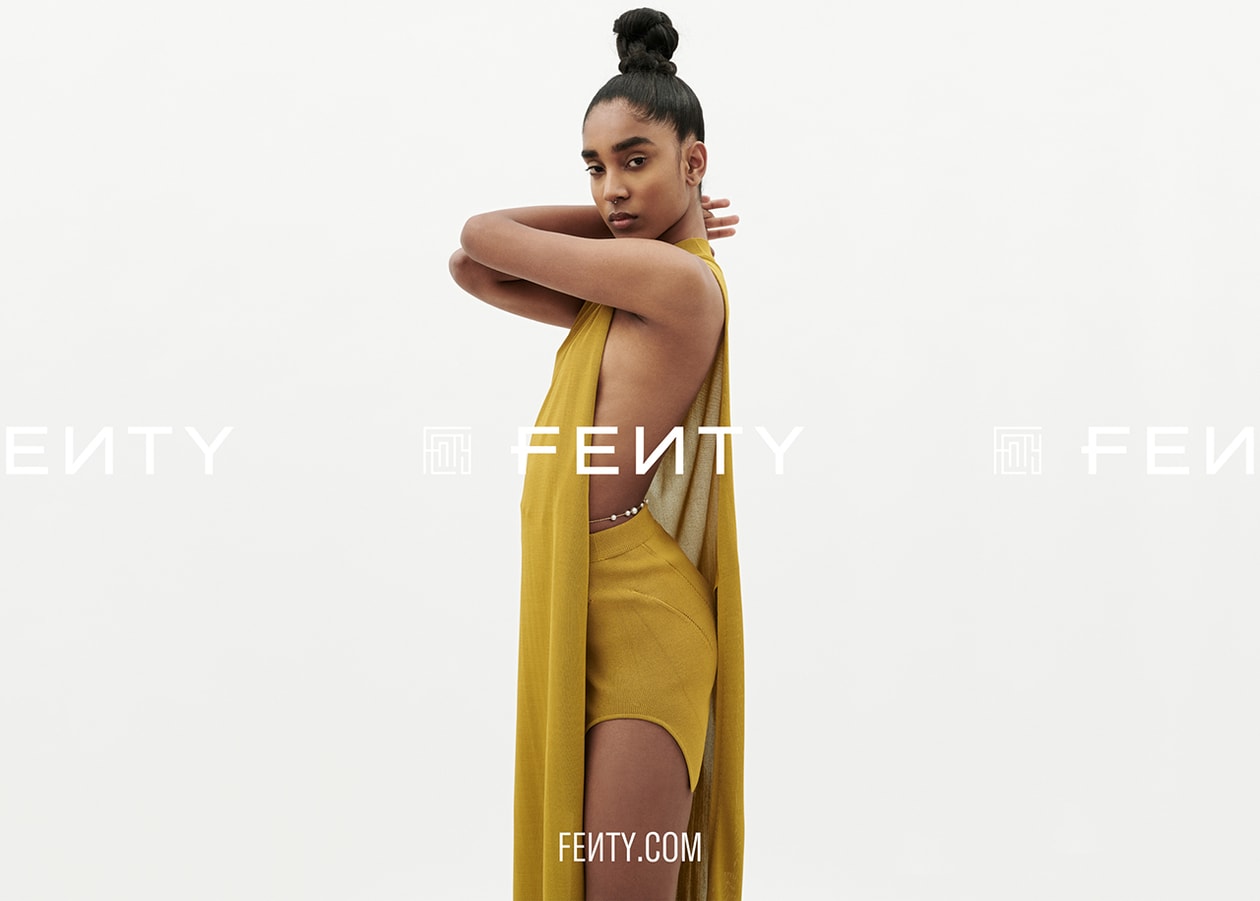 Rihanna FENTY Release 6-19 Campaign Lookbook Dress Headscarf LVMH Maison Accessories Jewelry Ready to Wear Summer 2019 