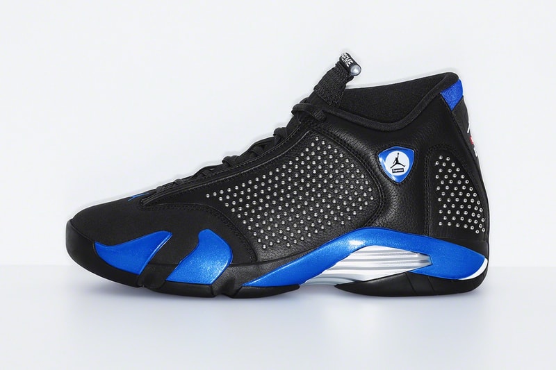 Supreme x Air Jordan XIV Black Blue