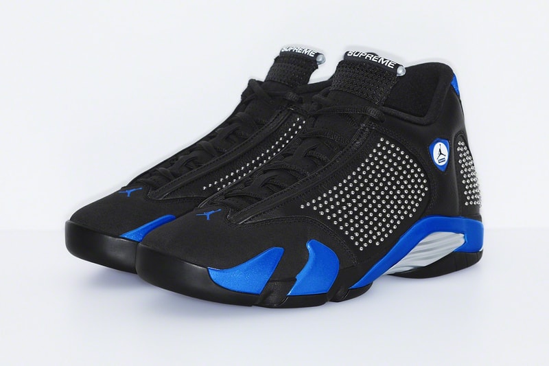 Supreme x Air Jordan XIV Black Blue