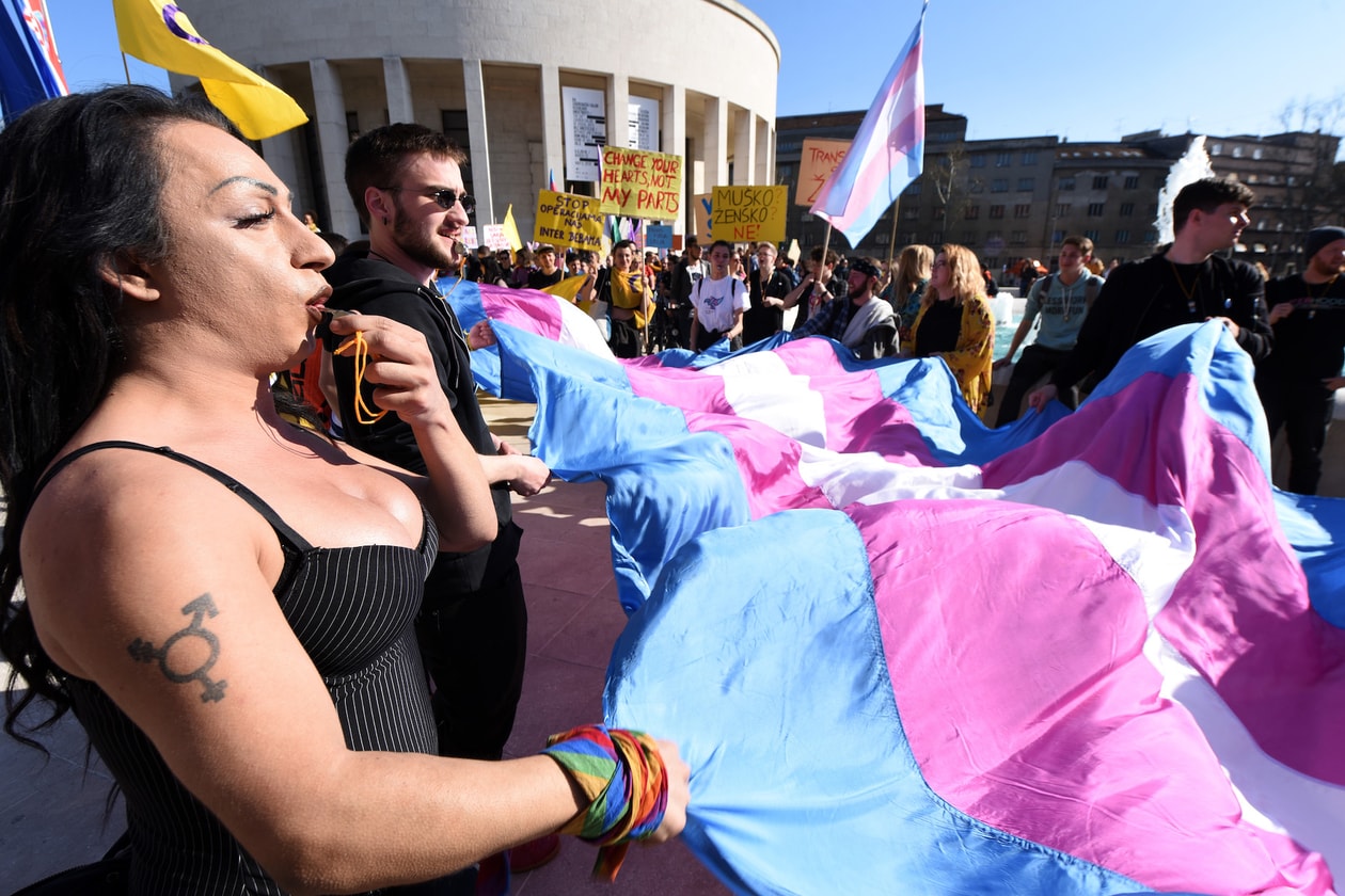 History of the Transgender Flag Pride Month LGBTQ Representation Design Monica Helms Parade Blue Pink White Flag Community