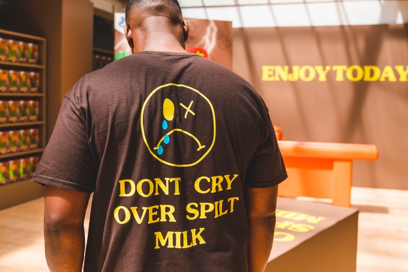 Travis Scott Reese's Puff Paris Pop Up Shop T Shirt Brown