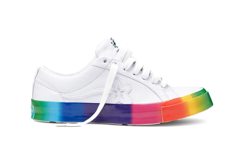 Tyler The Creator Rainbow GOLF le FLEUR One Star First Look Release Date Pride Drop Launch Sneaker Shoe Converse 