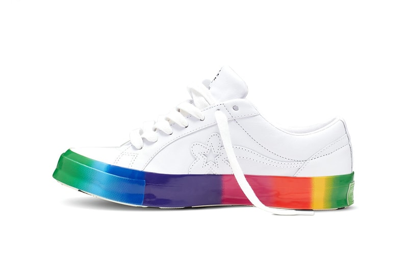 Tyler The Creator Rainbow GOLF le FLEUR One Star First Look Release Date Pride Drop Launch Sneaker Shoe Converse 