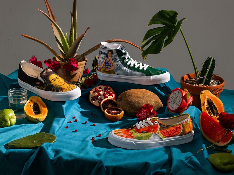vault by vans frida kahlo mexican artist sneakers footwear authentic slip on sk8 hi