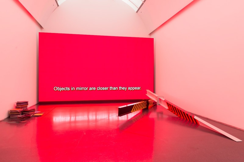 Virgil Abloh MCA Chicago Exhibit Graphic Design Red