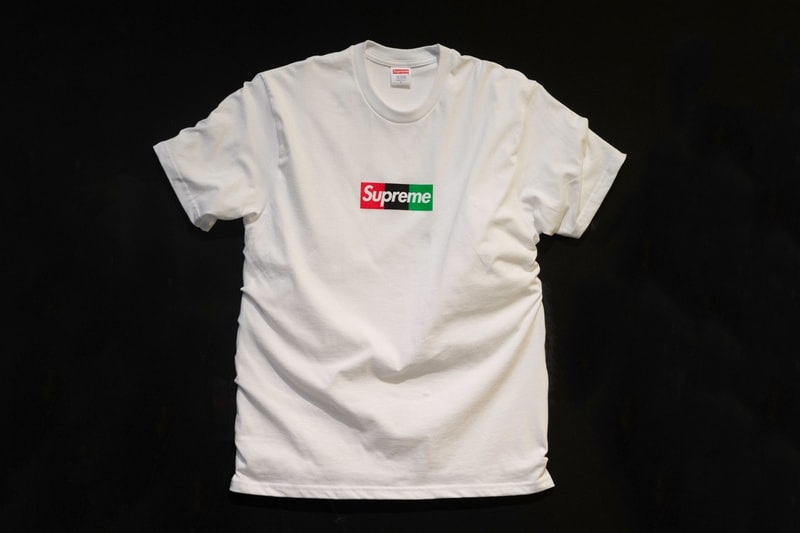Virgil Abloh MCA Chicago Exhibit Supreme Box Logo Tee White
