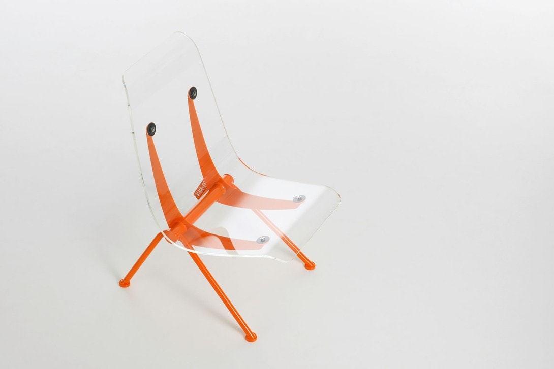Virgil Abloh x Vitra Art Exhibition Chair Lamp Orange
