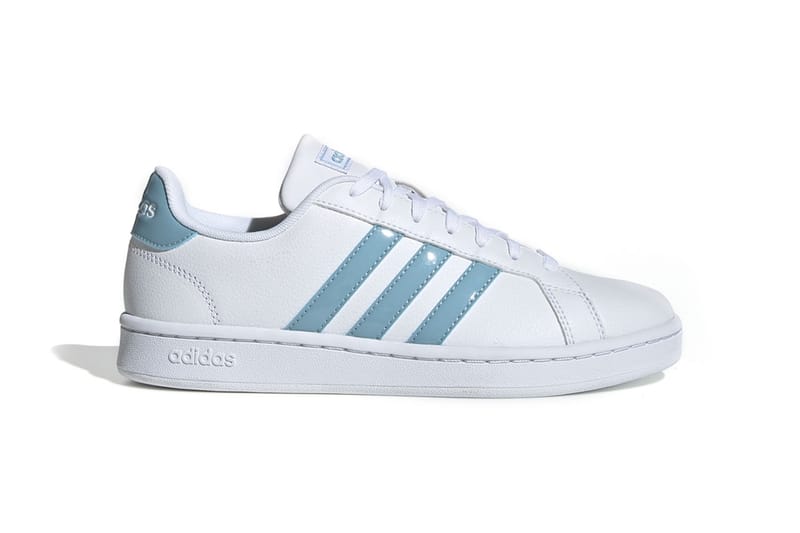 adidas' Signature and Timeless Grand Court Shoes Arrive in Dusty Blue