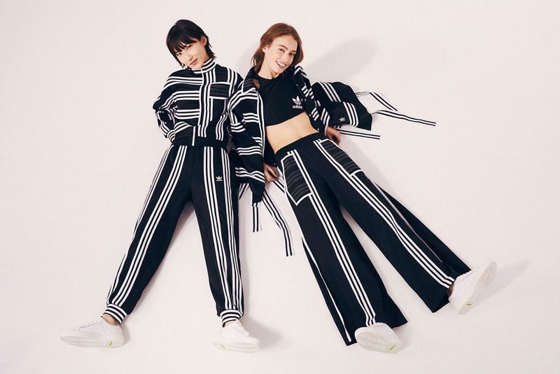 adidas originals ji won choi collab drop release tracksuit pants trousers bikini swimsuit interview designer korea 