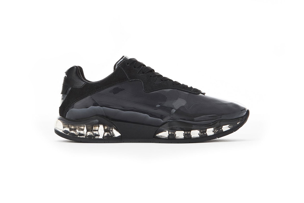 alexander wang rickey thompson white sneaker pvc infomercial campaign black mineral yellow footwear
