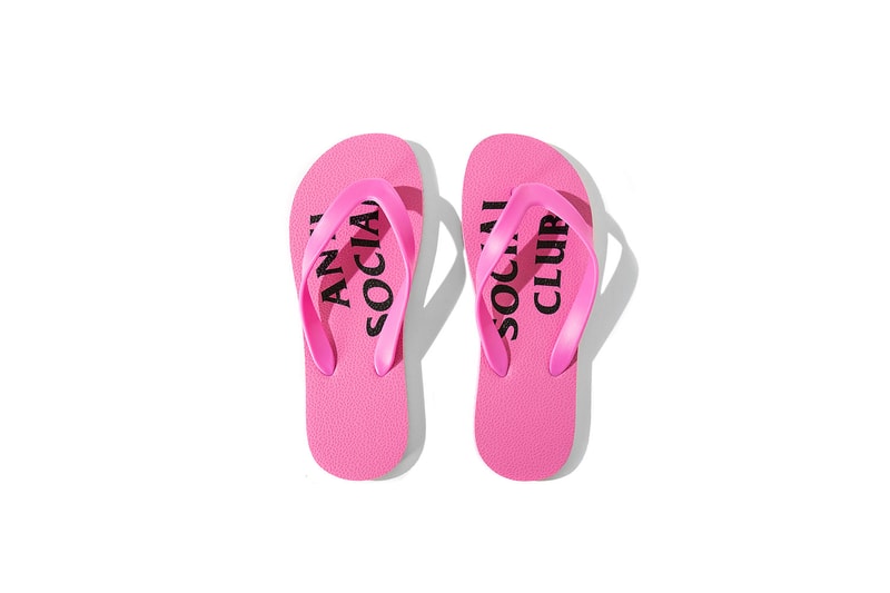anti social social club assc accessories trash can flask grinder flip flops boomerang frisbee lighter belt mask tape