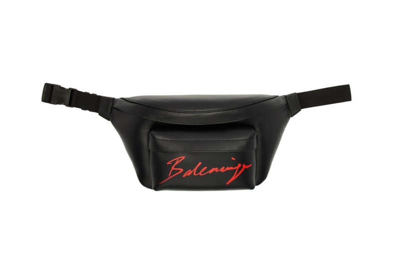 balenciaga belt bag fanny pack black designer luxury