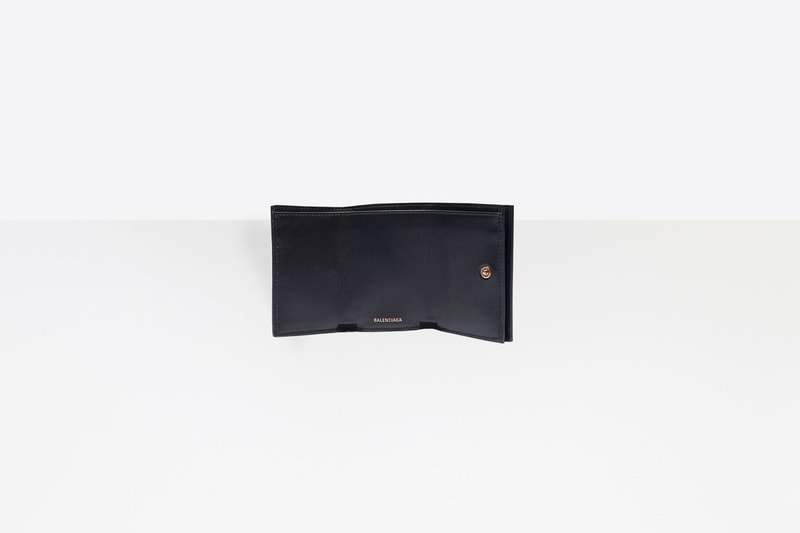 Balenciaga Kitten Ville Mini Wallet Black Gold 
