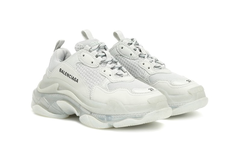 balenciaga triple s pearl grey sneaker