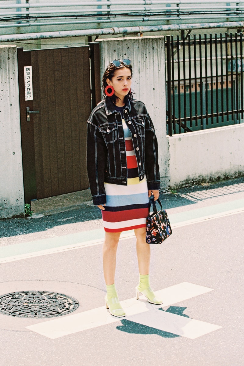 BAPY 2019 Lookbook Jacket Black Dress White Red