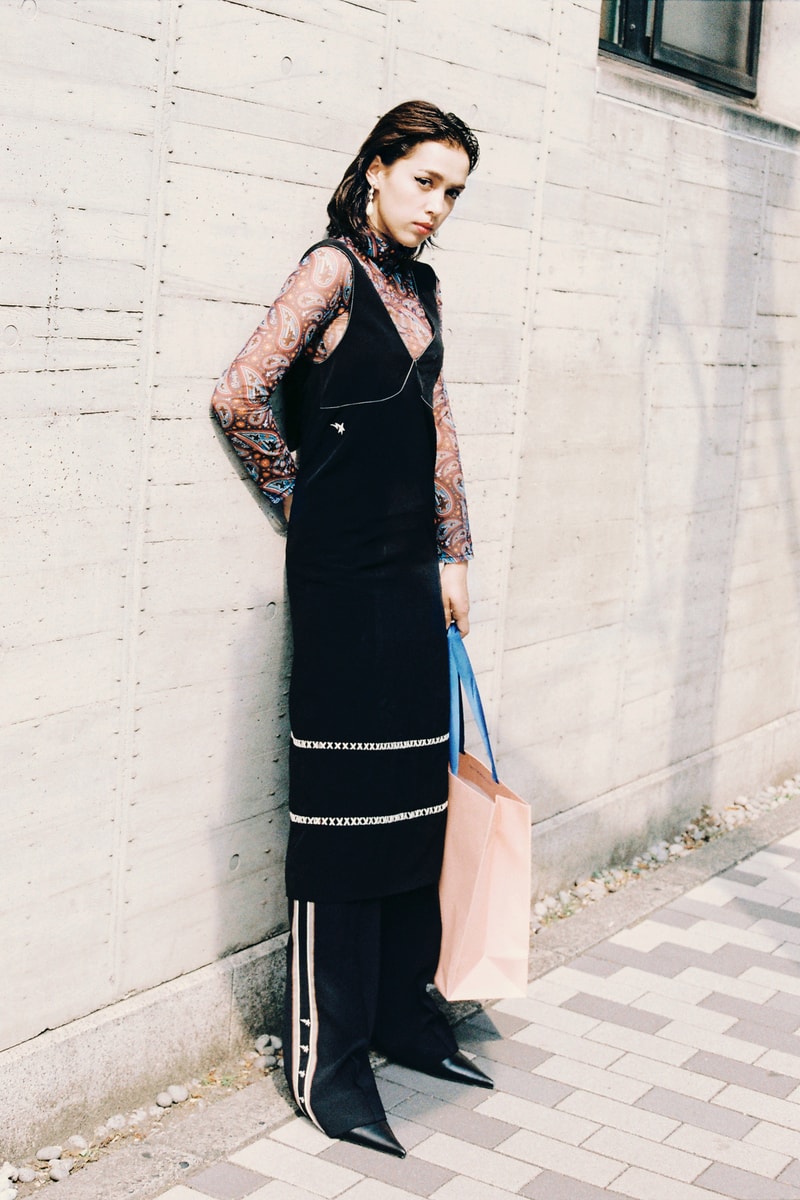 BAPY 2019 Lookbook Dress Black Top Brown Red