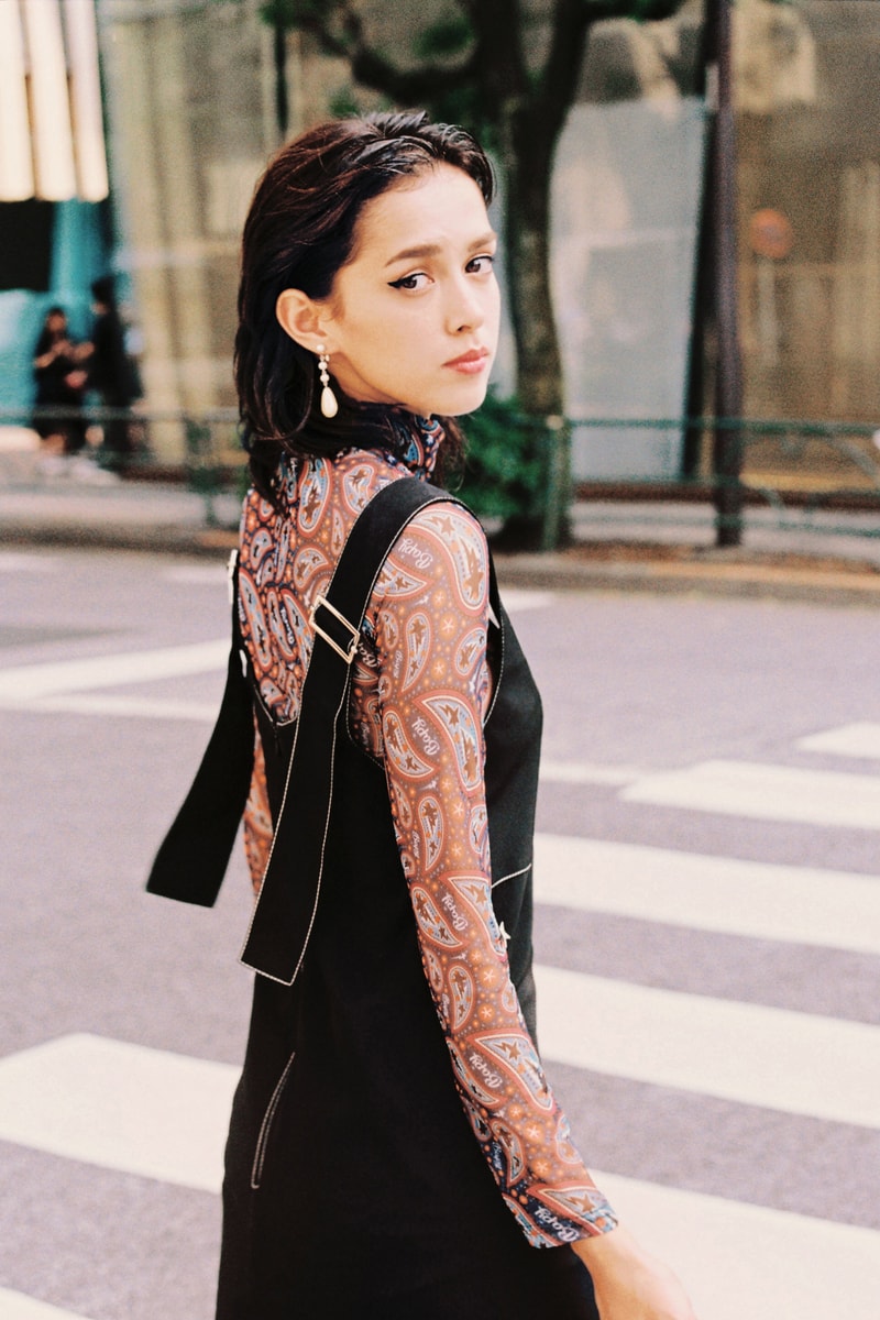 BAPY 2019 Lookbook Dress Black Top Red Brown