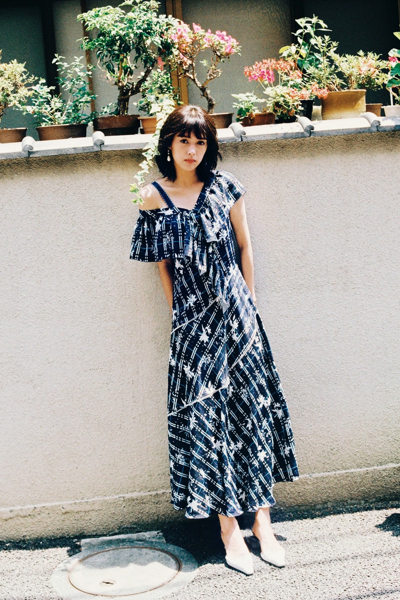 BAPY 2019 Lookbook Maxi Dress Blue White
