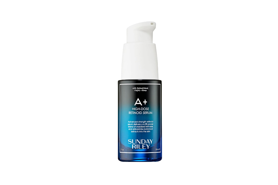 Sunday Riley A+ High Dose Retinol Serum Kiehl’s Clearly Corrective Dark Spot Solution  Clinique Even Better Clinical Corrector & Optimizer Circumference Active Botanical Refining Toner ASARAI Earth Tones Face Mask